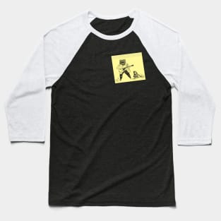 Hound Dog Memo Yellow Sticker Baseball T-Shirt